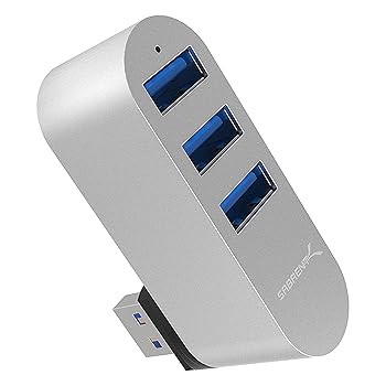 【中古】SABRENT usbハブ 3.2 Gen 1、4ポート90°180°回転可能SuperSpeed 5Gbps、PS5PS4、ノートパソコン、XPS、PC、タブレット、Macbook、chromebook、