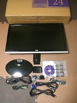 【中古】BenQ 24型 LCD広広とした管する E2420固定ディスク黒いこと E2420固定ディスク
