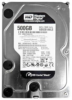 【中古】WD5001AALS 3.5インチHDD バルク品 WD Caviar Black 500GB WesternDigital