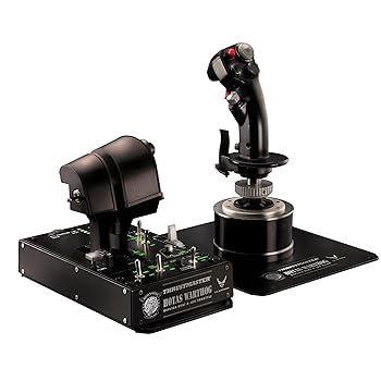 【中古】【39shop】国内正規品Thrustmaster★スラストマスター HOTAS Warthog フライトスティック、デュアルスロットル、コントロールパネル PC（非常に良い）｜ドリエム店