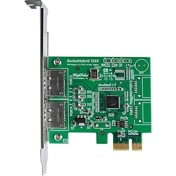 【中古】HighPoint ハイブリッドドライブ構築ボード外付eSATA用 RocketHybrid 1222 RH1222