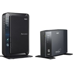 【中古】NEC Aterm WR8750NHPモデル イーサネットコンバータセット PA-WR8750N-HPE