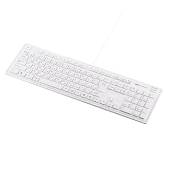 【中古】サンワサプライ スリムキーボード メンブレン ホワイト SKB-SL16W