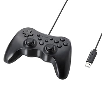 【中古】エレコム ゲームパッド 12ボタン 振動機能・連射機能付 ブラック JC-U3712FBK