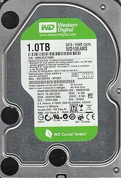 【中古】wd10ears-00y5b1、DCM hanynt2ma、Western Digital 1tb SATA 3.5捉え所の無い運転