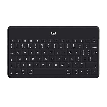 【中古】Logitech Keys-To-Go - Keyboard - Bluetooth - waterproof - black - for Apple iPad, iPhone, Apple TV