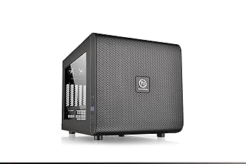 【中古】Thermaltake Core V21BlackWinSECC 水冷相応う正六面体マイコン入れもの CS5068 CA-1D5-00S1WN-00 パソコン・周辺機器-PCケース・筐体
