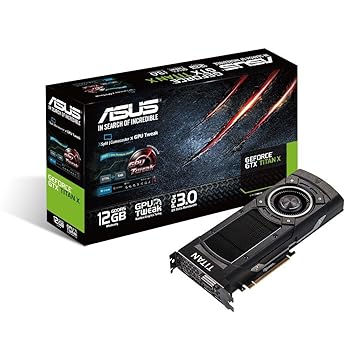 【中古】ASUSTek NVIDIA GeForce GTX TITAN X積み上げる映像媒体歌留多 GTXTITANX-12GD5