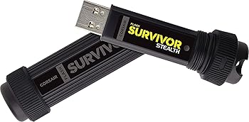【中古】CORSAIR コルセア USB3.0 Flash USBメモリ Survivor Stealthシリーズ 高耐久性モデル CMFSS3B-256GB