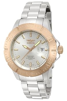 【中古】Invicta Men's 14049 %ﾀﾞﾌﾞﾙｸｫｰﾃ%Pro Diver%ﾀﾞﾌﾞﾙｸｫｰﾃ% Stainless Steel and 18k Rose Gold Ion Plating Bracelet Watch