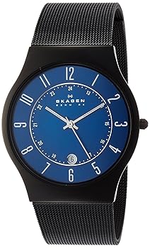 【中古】スカーゲン SKAGEN ウルトラスリム チタン メンズ 腕時計 T233XLTMN ブルー 並行輸入品