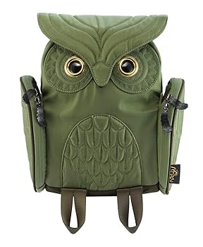 【中古】MORN　CREATIONS　モーンクリエイションズ　ミミズククラシック　バックパック　S　オリーブ　OW-303OLV