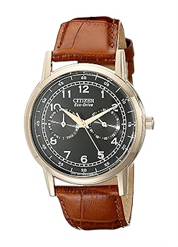 【中古】Citizen Men\u0027s AO9003-08E Eco-Drive Rose Gold Tone Day-Date Watch並行輸入