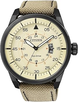 【中古】シチズンCITIZEN ウォッチ ECO-DRIVE AVIATOR POWER RESERVE エコ運転 アビエイター AW1365-19P メンズ 逆インポート