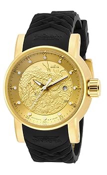 【中古】INVICTA S1 Rally Men 48mm Stainless Steel Gold Gold dial NH35A Automatic