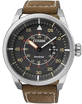 【中古】シチズンCITIZEN ウォッチ ECO-DRIVE AVIATOR POWER RESERVE エコ運転 アビエイター AW1360-12H メンズ 逆インポート