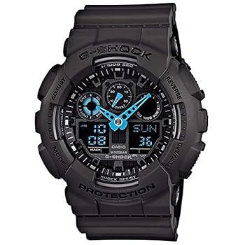 【中古】【39shop】カシオCASIO★腕時計 G-SHOCK ANALOG-DIGITAL Gショック アナデジ GA-100C-8A メンズ 並行輸入品（非常に良い）｜ドリエム店