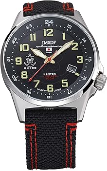【中古】ケンテックス 腕時計 JSDF STANDARD ソーラー 海上自衛隊モデル ミリタリー S715M-03 ブラック
