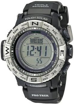 【中古】カシオ Casio Men\u0027s PRW-3500-1CR Atomic Digital Display Quartz Black Watch 成人男性 メンズ ウオッチ 並行輸入品