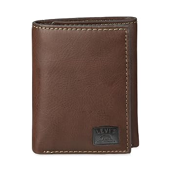【中古】【39shop】リーバイス★Levi's 三つ折り財布 ステッチ仕上げ ロゴ US サイズ: One Size カラー: ブラウン(非常に良い)|ドリエム店
