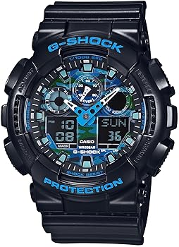 【中古】カシオ Gショック G-SHOCK クオーツ メンズ 腕時計 GA-100CB-1A ブルーカモフラ並行輸入品