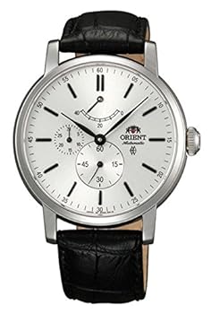 【中古】ORIENT 東洋 FEZ09004W0 ビンテージ サファイア 自動小銃一巻き 白いこと 文字盤 黒いこと なめし革 成人男性用 メンズ ウォッチ 並行輸入品
