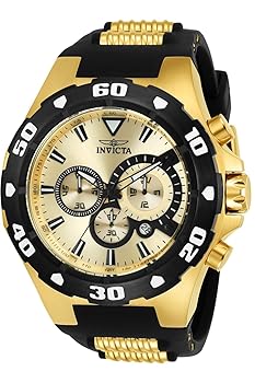 【中古】Invicta Men's 'Pro Diver' Quartz Stainless Steel and Silicone Casual Watch%ｶﾝﾏ% Color:Two Tone Model: 24682