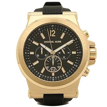 【中古】マイケルマイケルコース 時辰儀 メンズ MICHAEL MICHAEL KORS MK8445 DYLAN ディラン クロノグラフ ウォッチ 御覧なさる 黒いことゴールド 並行輸入品