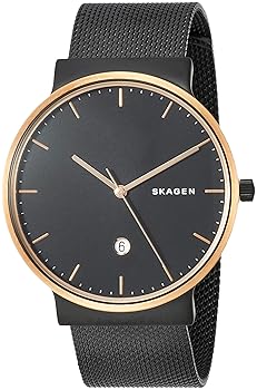 【中古】スカーゲン 腕時計 SKAGEN SKW6296 ブラック ロ－ズゴ－ルド 並行輸入品