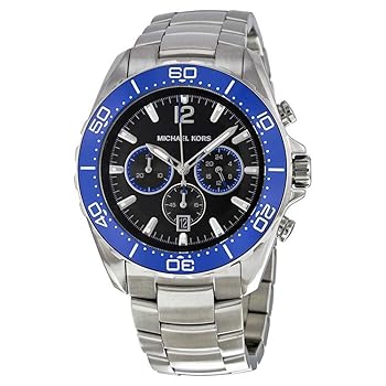 【中古】【39shop】マイケルコース★MICHAEL KORS 腕時計 Windward Chronograph Black Dial Stainless Steel Men's Watch メンズ MK8422 並行輸入品（非常に良い）｜ドリエム店