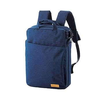 【中古】エレコム リュック ビジネスバッグ offtocoオフトコ 13.3インチPC収納 A4対応 3WAYバックパックメッセンジャーバッグハンドバッグ ネイビー BM-O