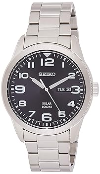 【中古】SEIKO セイコー SOLAR ソーラー ウォッチ メンズ SNE471P1 《逆インポート品》