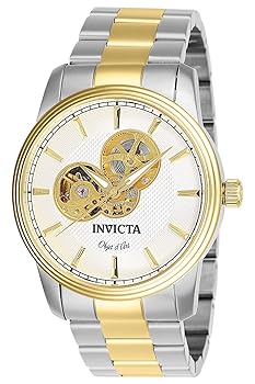 【中古】Invicta Men\u0027s 27561 Objet D Art Automatic 3 Hand Silver Dial Watch