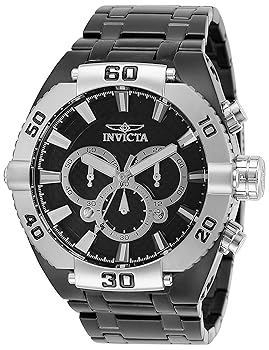 【中古】Invicta Men\u0027s 27260 Coalition Forces Quartz 3 Hand Black Dial Watch