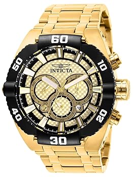 【中古】Invicta Men\u0027s 27256 Coalition Forces Quartz 3 Hand Gold Dial Watch