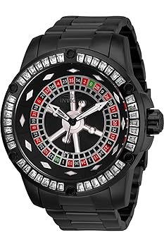 【中古】Invicta Men's 28715 Specialty Automatic 3 Hand Black, Red, Green, Silver Dial Watch