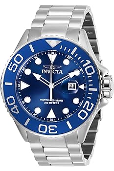 【中古】Invicta Men's Pro Diver Steel Bracelet & Case Quartz Blue Dial Analog Watch 28766