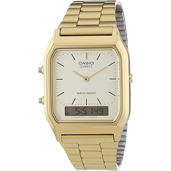 【中古】CASIO ANA-DIGI カシオ アナデジ ゴールド AQ-230GA-9 逆インポート品