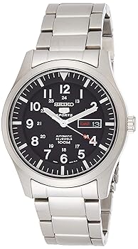 【中古】セイコーSEIKO ウオッチ セイコーファイブ 運動競技100m ミリタリー SNZG13K1 逆インポート品