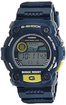 【中古】CASIO カシオ Gショック ジーショック G-7900-2 日本未発売カラー G-SHOCK 海外直輸入モデル ブルーグレー×イエロー メンズ 腕時計 男性用 時計