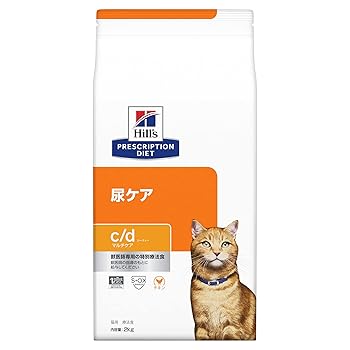 【中古】ヒルズ プリスクリプションダイエット キャットフード ドライ cd シーディー マルチケア チキン 尿ケア 猫用 特別療法食 2kg