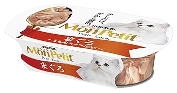 【中古】モンプチ プチリュクスカップ 成猫用 まぐろ とろみ吸いもの仕立てもの 57g×48個入り口・入口 入れもの売りわたす キャットフード