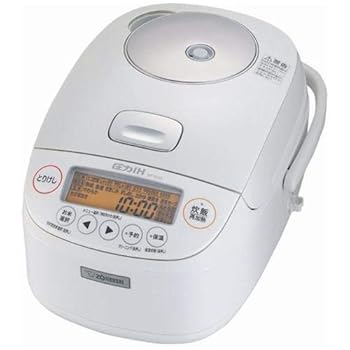 【中古】【39shop】象印★圧力IH炊飯ジャー5.5合炊き ホワイト ZOJIRUSHI 極め炊き NP-BJ10-WA(非常に良い)|ドリエム店