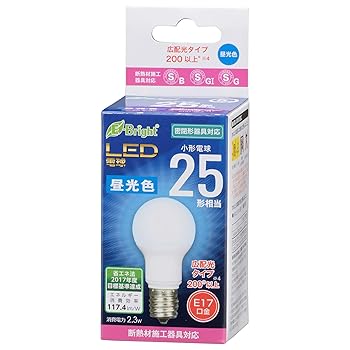 【中古】LED電球 小形 E17 25形相当 昼光色 LDA2D-G-E17 IH2R1 06-3622
