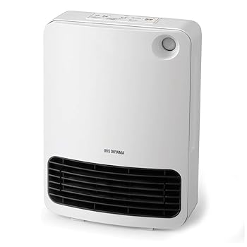 【中古】アイリスオーヤマ セラミックファンヒーター セラミックヒーター 人感センサー付 ボタン操作 1200W 8畳 JCH-126T-W ホワイト