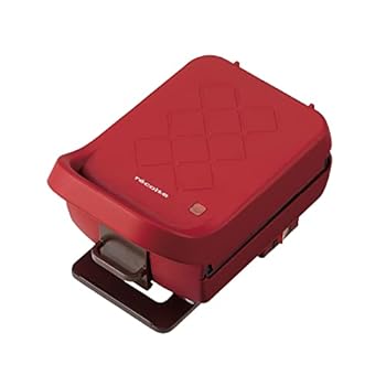 【中古】recolte レコルト プレスサンドメーカー プラッド ホットサンド マットレッド RPS-2R