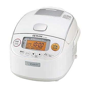 【中古】象印 炊飯器 3合 圧力IH式 極め炊き 黒まる厚釜 保温30時間 ホワイト NP-RM05-WA