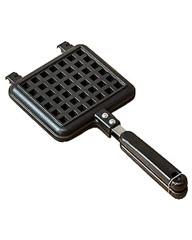 【中古】Baffect ノン突っ支い棒鋳付けるアルミニウムコンロワッフルアイロン 5.7in キャンプワッフルメーカーパン ポータブルストーブトップ アルミニウ