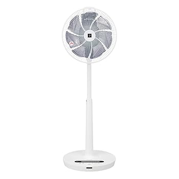 【中古】小ざかしい 扇風機 リビング気違い DC手合い 御機嫌空間的関係 プラズマクラスター 7000 標準尺度 静音 白いこと PJ-L3DS-W