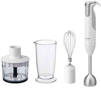 【中古】パナソニック ブレンダー ハンドブレンダー 1台4役混ぜるつぶすきざむ泡立て離乳食 す早さ合わせる 誤当て嵌める押しとどめる腹積もり 処方せん読みもの付 白いこと MX-S302-W